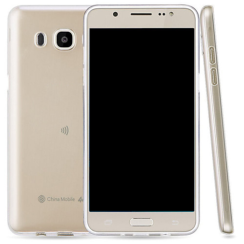

Кейс для Назначение SSamsung Galaxy J5 (2016) Прозрачный Кейс на заднюю панель Однотонный Мягкий ТПУ для J5 (2016)