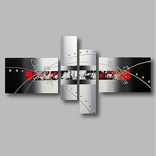 

Oil Painting Hand Painted Any Shape Abstract Landscape Comtemporary Stretched Canvas / Four Panels
