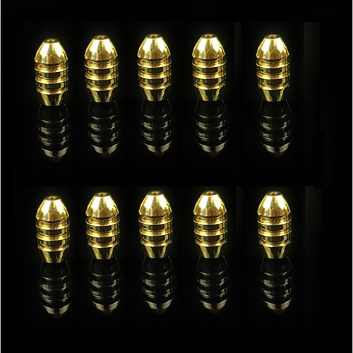 

10 pcs Fishing Sinker & Weight Copper Jigging Sea Fishing Fly Fishing