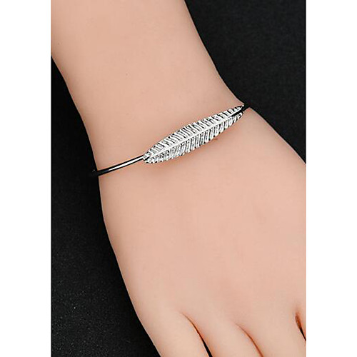 

Women's Cuff Bracelet Leaf Ladies Vintage Basic Metal Bracelet Jewelry Gold / Silver For Daily Street