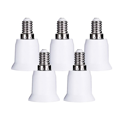 

5Pcs E14 to E27 / E26 Socket Base Screw Light Lamp Bulb Holder Adapter Socket Converter