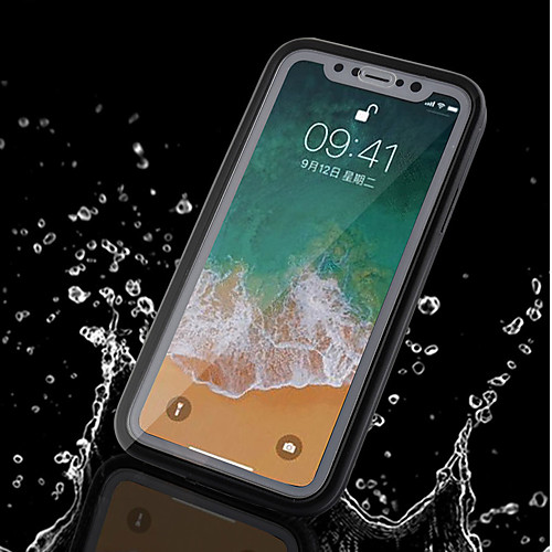 

Кейс для Назначение Apple iPhone X / iPhone 8 Plus Водонепроницаемый Чехол Однотонный Мягкий ТПУ для iPhone X / iPhone 8 Pluss / iPhone 8