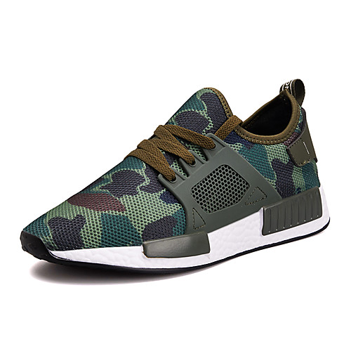 

Men's Spring & Summer / Fall & Winter Classic / British Daily Outdoor Trainers / Athletic Shoes Walking Shoes Mesh Warm Shock Absorbing Army Green / Black