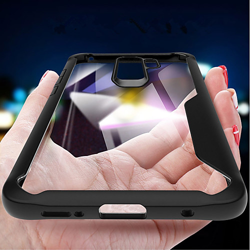 

Case For Samsung Galaxy S9 / S9 Plus / S8 Plus Shockproof / Mirror / Transparent Back Cover Solid Colored Soft Silicone