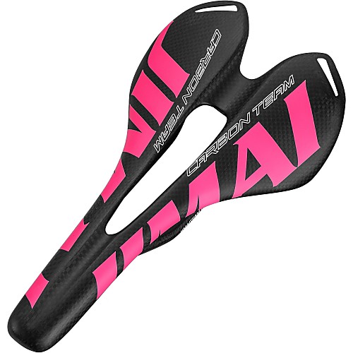

Bike Saddle / Bike Seat Comfort Hollow Design Carbon Fiber Cycling Road Bike Mountain Bike MTB Pink