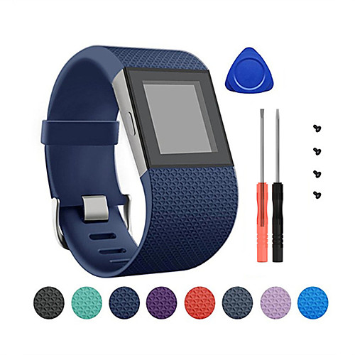 

Ремешок для часов для Fitbit Surge Fitbit Классическая застежка силиконовый Повязка на запястье