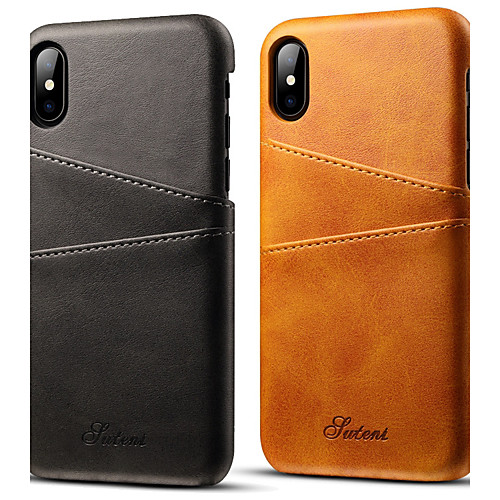 

Phone Case For Apple Back Cover Leather iPhone 12 Pro Max 11 Pro Max iPhone X iPhone 8 iPhone 7 Plus iPhone 7 iPhone 6s Plus iPhone 6s iPhone 6 Plus iPhone 6 Card Holder Solid Color Hard PU Leather