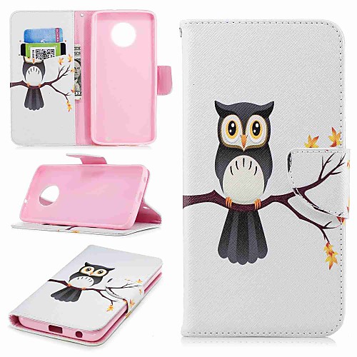

Case For Motorola MOTO G6 / Moto G5s / Moto G5 Plus Wallet / Card Holder / with Stand Full Body Cases Owl Hard PU Leather