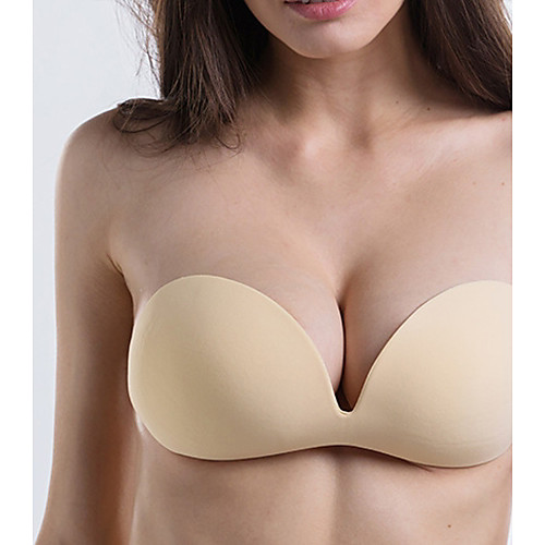 

Women's Bra Water Bras & Gel Bras Demi-cup Solid Colored Sexy Daily Formal Blushing Pink