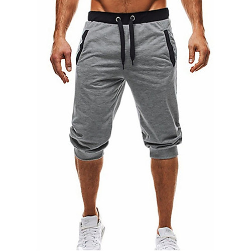 

Men's Basic Daily wfh Sweatpants / Shorts Pants - Solid Colored Black Dark Gray Light gray L XL XXL