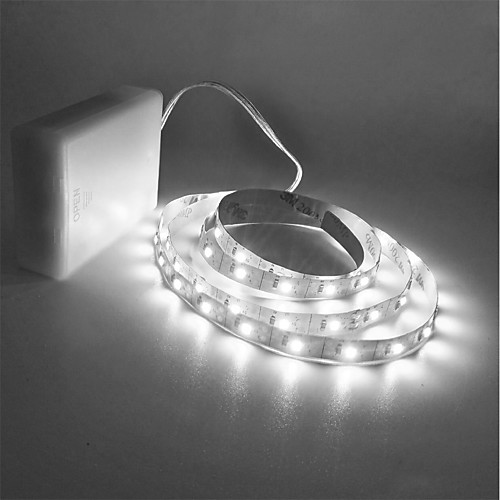 

1.5m LED Light Strips Flexible Tiktok Lights 300 LEDs 2835 SMD 8mm Warm White Cold White Cuttable Suitable for Vehicles Self-adhesive AA Batteries Powered 1pc