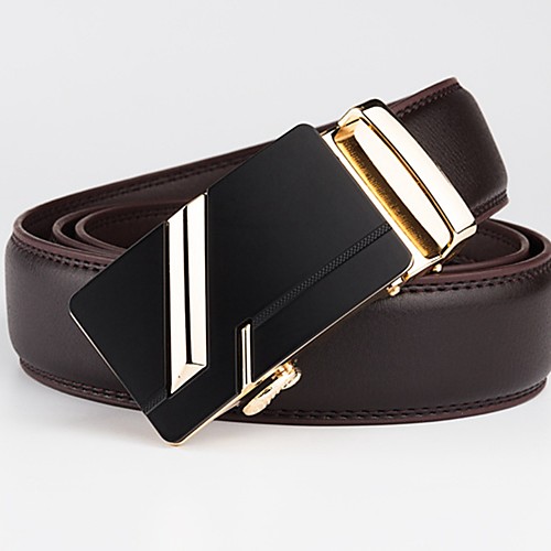 

Men's Waist Belt Leather Belt Solid Colored / Geometric