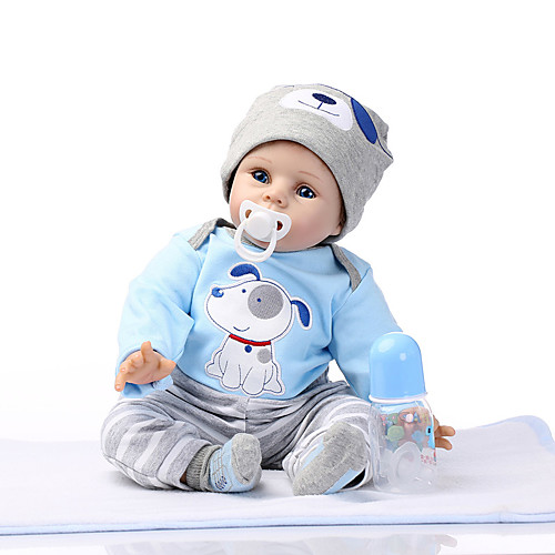 

NPKCOLLECTION 24 inch NPK DOLL Reborn Doll Reborn Toddler Doll lifelike Cute Gift Child Safe Non Toxic Cloth 3/4 Silicone Limbs and Cotton Filled Body with Clothes and Accessories for Girls' Birthday
