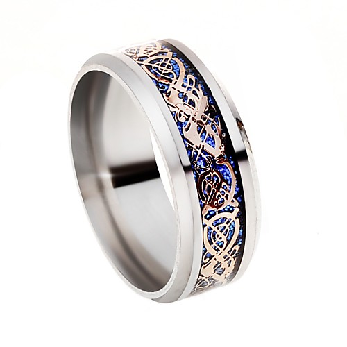 

Men Band Ring Engraved White Stainless Steel Metal Alloy Mushroom Magic Classic Basic Vintage 1pc 7 8 9 10 11