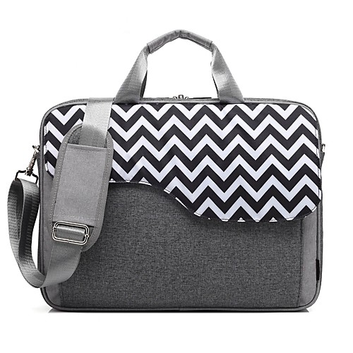 

Coolbell 15"" Laptop / 17"" Laptop Shoulder Messenger Bag Nylon Lines / Waves for Business Office for Colleages & Schools for Travel Water Proof Shock Proof