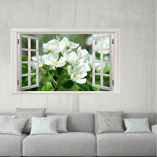 

Landscape / Still Life Wall Stickers 3D Wall Stickers Decorative Wall Stickers, Vinyl Home Decoration Wall Decal Floor / Window Decoration 1pc / Re-Positionable