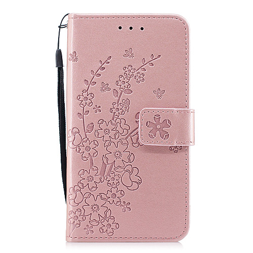 

Case For Apple iPhone X / iPhone 8 Plus / iPhone 8 Wallet / with Stand / Flip Full Body Cases Flower Hard PU Leather