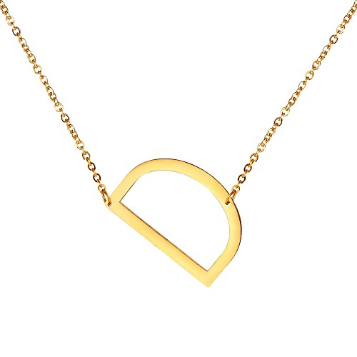 

Men's Pendant Necklace Name Alphabet Shape Letter Fashion Stainless Steel Silver Gold Black 55 cm Necklace Jewelry For Gift Daily