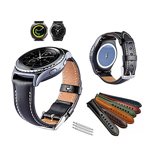 

Ремешок для часов для Gear Sport / Gear S2 Classic Samsung Galaxy Спортивный ремешок Натуральная кожа Повязка на запястье
