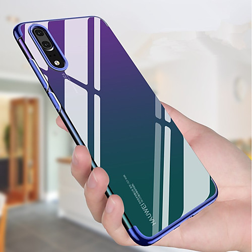 

Phone Case For Huawei Back Cover Huawei P20 Huawei P20 Pro Huawei P20 lite Plating Ultra-thin Translucent Solid Color Soft TPU