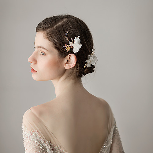 

Tulle Hair Pin with Flower 1 PC Wedding / Party / Evening Headpiece