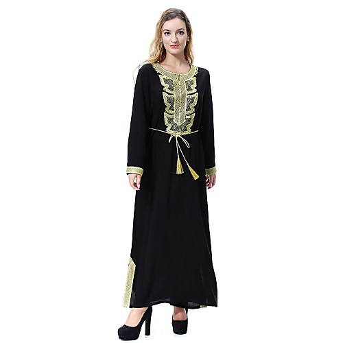 

Women's Swing Dress Blue Green Black Red Long Sleeve Split Fall Winter Round Neck S M L XL XXL 3XL / Wool / Midi / Maternity