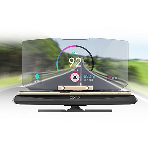 

ZIQIAO 6 inch Head Up Display GPS / Foldable / Multi-functional display for Car / Bus / Truck Display KM / h MPH / ABS Plastic