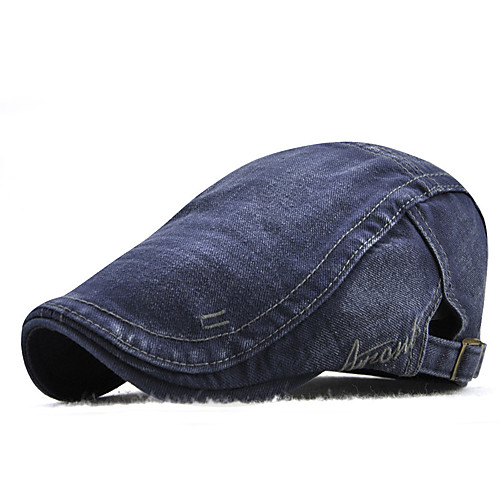 

Unisex Beret Hat Cotton Polyester Work Basic - Solid Colored All Seasons Black Blue Army Green