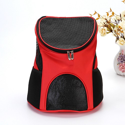 

Dog Rabbits Cat Cages Carrier Bag & Travel Backpack Bed Portable Mini Camping & Hiking Lolita Fashion Terylene Nylon Black Red Brown