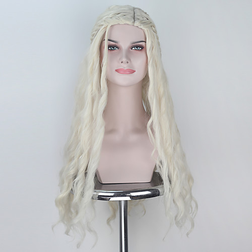 

Cosplay Daenerys Targaryen Game of Thrones Cosplay Wigs All Heat Resistant Fiber 18 inch Anime Wig