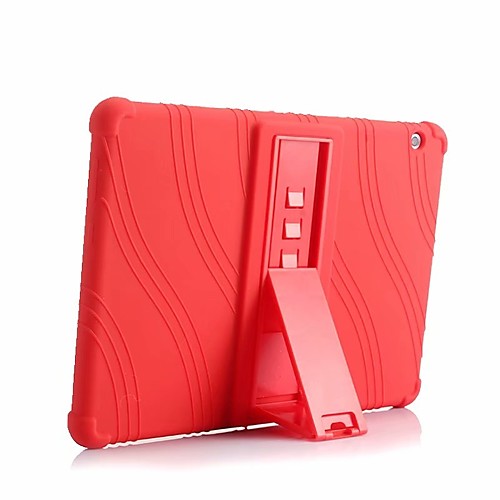 

Phone Case For Huawei MediaPad Back Cover Huawei MediaPad T3 10(AGS-W09, AGS-L09, AGS-L03) Shockproof with Stand Solid Colored Soft Silicone