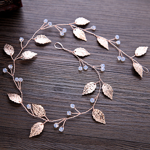

Copper wire Headbands / Headpiece / Head Chain with Petal 1pc / 1 Piece Wedding / Party / Evening Headpiece