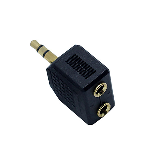 

Headphone Adapter Plastic Shell Black 1 pcs