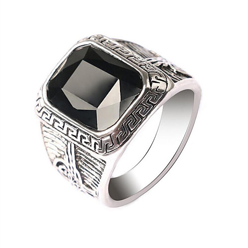 

Band Ring Dark Red Black Alloy Vintage European Fashion 1pc 7 8 9 10 / Men's