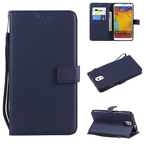 

Case For Samsung Galaxy Note 8 / Note 5 / Note 4 Wallet / Card Holder / Flip Full Body Cases Solid Colored Hard PU Leather