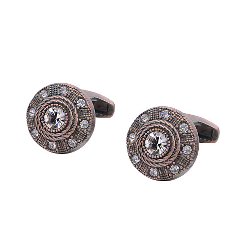 

Cufflinks Classic Vintage Brooch Jewelry Brown For Gift