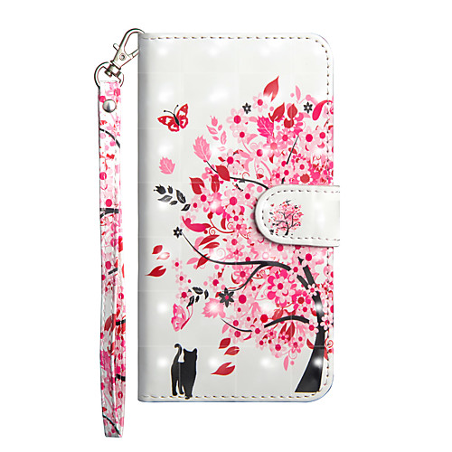 

Case For Apple iPhone X / iPhone 8 Plus / iPhone 8 Wallet / Card Holder / with Stand Full Body Cases Cat Hard PU Leather
