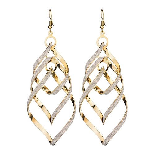 

Women's Drop Earrings Long Ladies European Trendy Earrings Jewelry Black / Gold / Silver For Masquerade Holiday 1 Pair