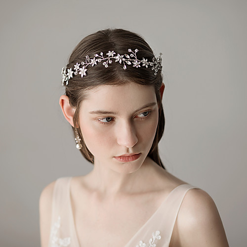 

Alloy Headbands with Rhinestone / Flower 1 Piece Wedding / Party / Evening Headpiece