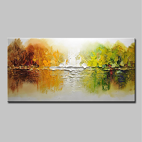 

Oil Painting Hand Painted Horizontal Abstract Modern Stretched Canvas