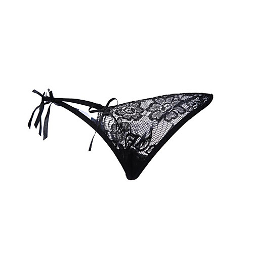 

Women's Normal Lace Jacquard G-strings & Thongs Panties High Elasticity Low Waist Super Sexy 1box White One-Size