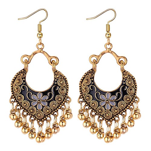 

Women's Synthetic Tanzanite Drop Earrings Dangle Earrings Long Ladies Asian Ethnic Fashion Vintage Earrings Jewelry Red / Blue / White For Going out Birthday 1 Pair
