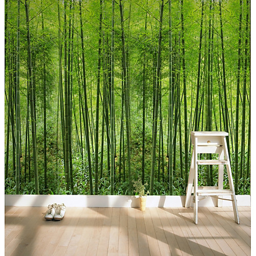 

Mural Wallpaper Wall Sticker Covering Print Adhesive Required Bamboo Forest Style Canvas Home Décor