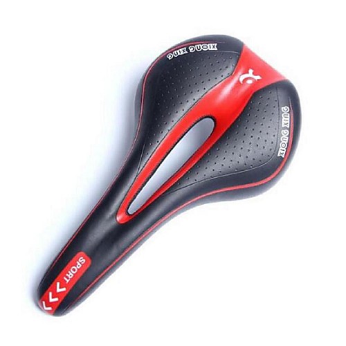 

Bike Saddle / Bike Seat Breathable Comfort Cushion Hollow Design PU Leather Silica Gel Cycling Road Bike Mountain Bike MTB Fixed Gear Bike White Yellow Red