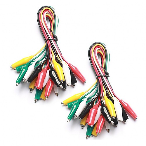 

20 Pieces and 5 Colors Test Lead Set & Alligator Clips