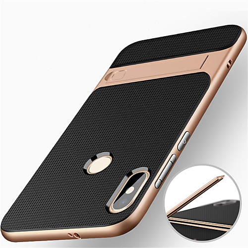 

Case For Xiaomi Xiaomi Redmi Note 5 Pro / Xiaomi Redmi 5 Plus Shockproof / with Stand Back Cover Armor Hard PC