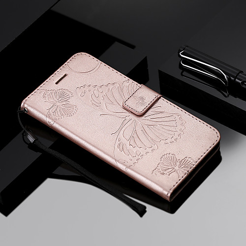 

Case For Huawei Mate 10 / Mate 10 pro / Mate 10 lite Wallet / Card Holder / Flip Full Body Cases Butterfly Hard PU Leather
