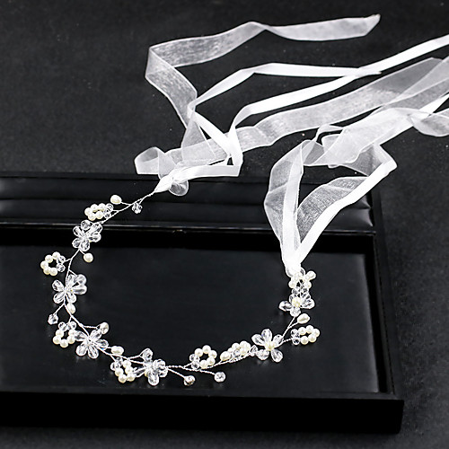 

Imitation Pearl / Copper wire Headbands / Headpiece / Head Chain with Faux Pearl / Floral 1pc / 1 PC Wedding / Party / Evening Headpiece