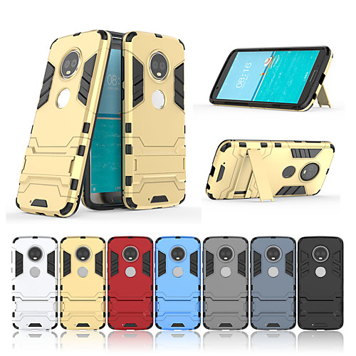 

Case For Motorola MOTO G6 / Moto G6 Plus with Stand Back Cover Solid Colored Hard PC