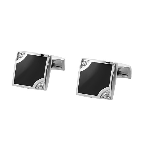 

Cufflinks Classic Basic Brooch Jewelry Silver For Daily Formal